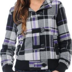Empyre Plaid Button/Zipup Jacket